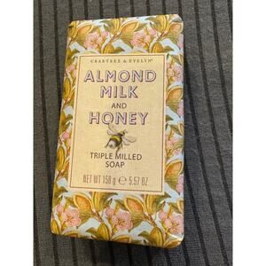 Crabtree & Evelyn ALMOND MILK AND HONEY Bar Soap 5.57 oz ea NEW